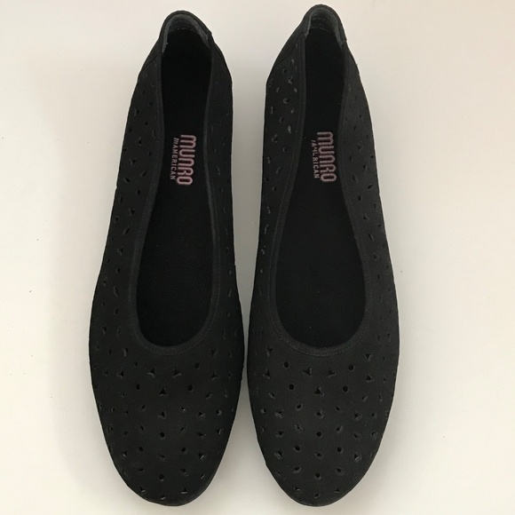 MUNRO Aubrey Ballet Flat Suede Comfort Loafer Black Women’s Size 13 - Picture 3 of 16